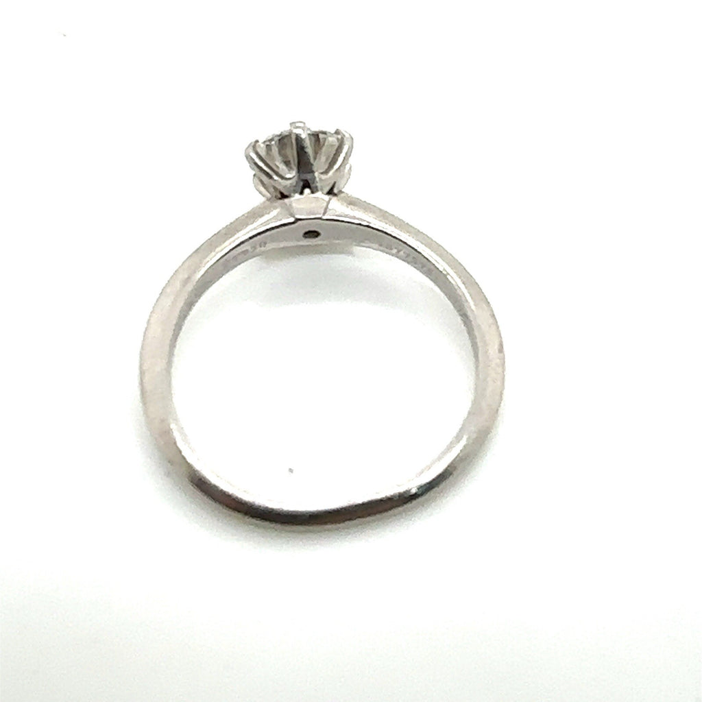 0.77ct Tiffany & Co. Round Brilliant Diamond Solitaire Engagement Ring Platinum (view 4)