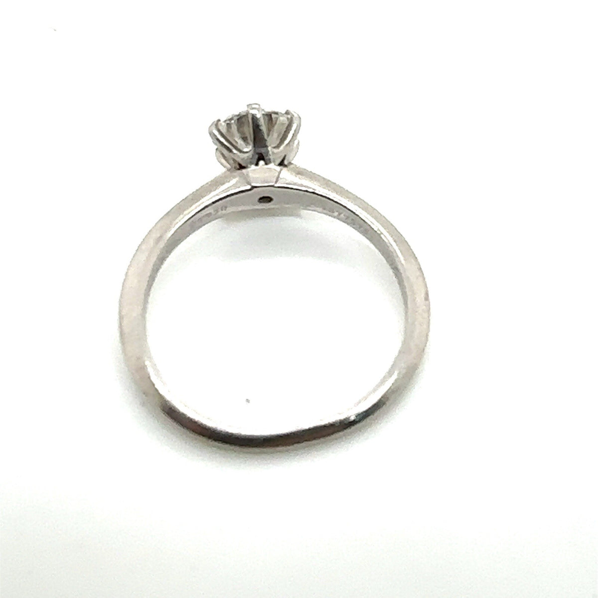 0.77ct Tiffany & Co. Round Brilliant Diamond Solitaire Engagement Ring Platinum (view 4)