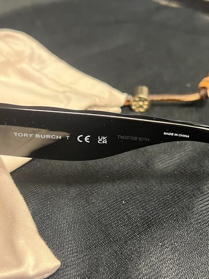 TORY BURCH SUNGLASSES TY7187U 170987 BLACK FRAME SOLID GREY LENS 140mm — view 8
