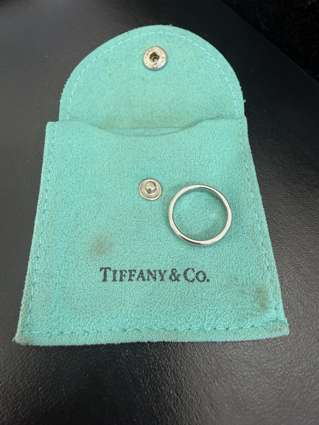 Tiffany & Co. Platinum 950 3mm Wedding Band Size 5 4.63g (view 9)