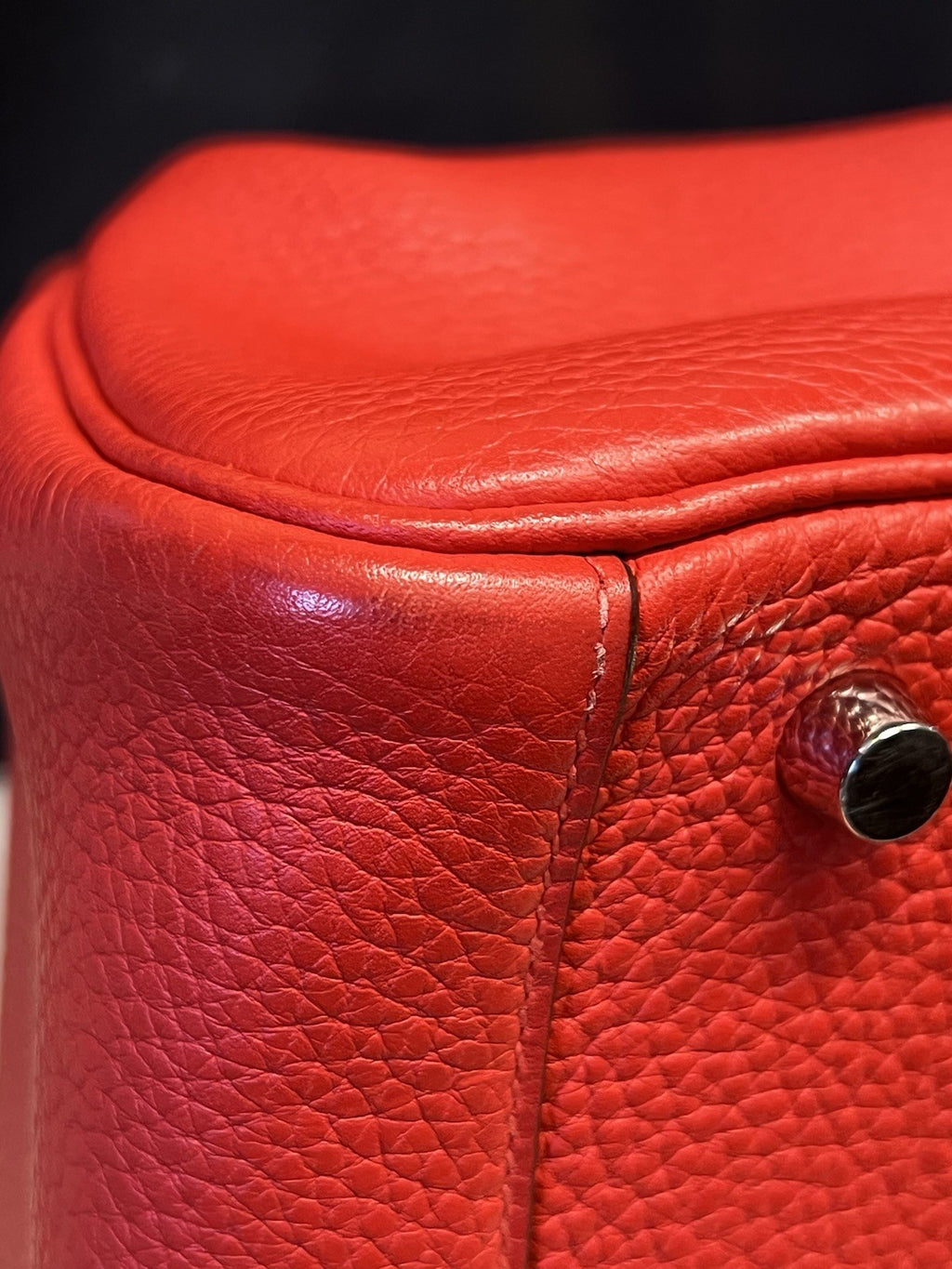Hermes 2017 Lindy 30 Red Leather Shoulder Bag, Organizer & Dust Bag (view 17)
