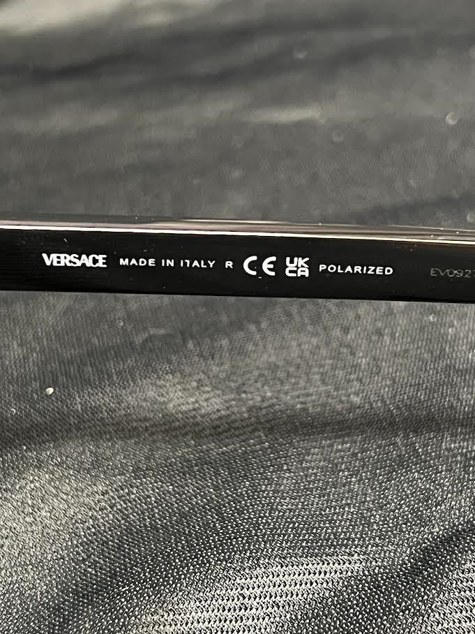 VERSACE POLARIZED SUNGLASSES VE2198 1002T3 BLACK LIGHT GREY GRADIENT GREY 145mm — view 9