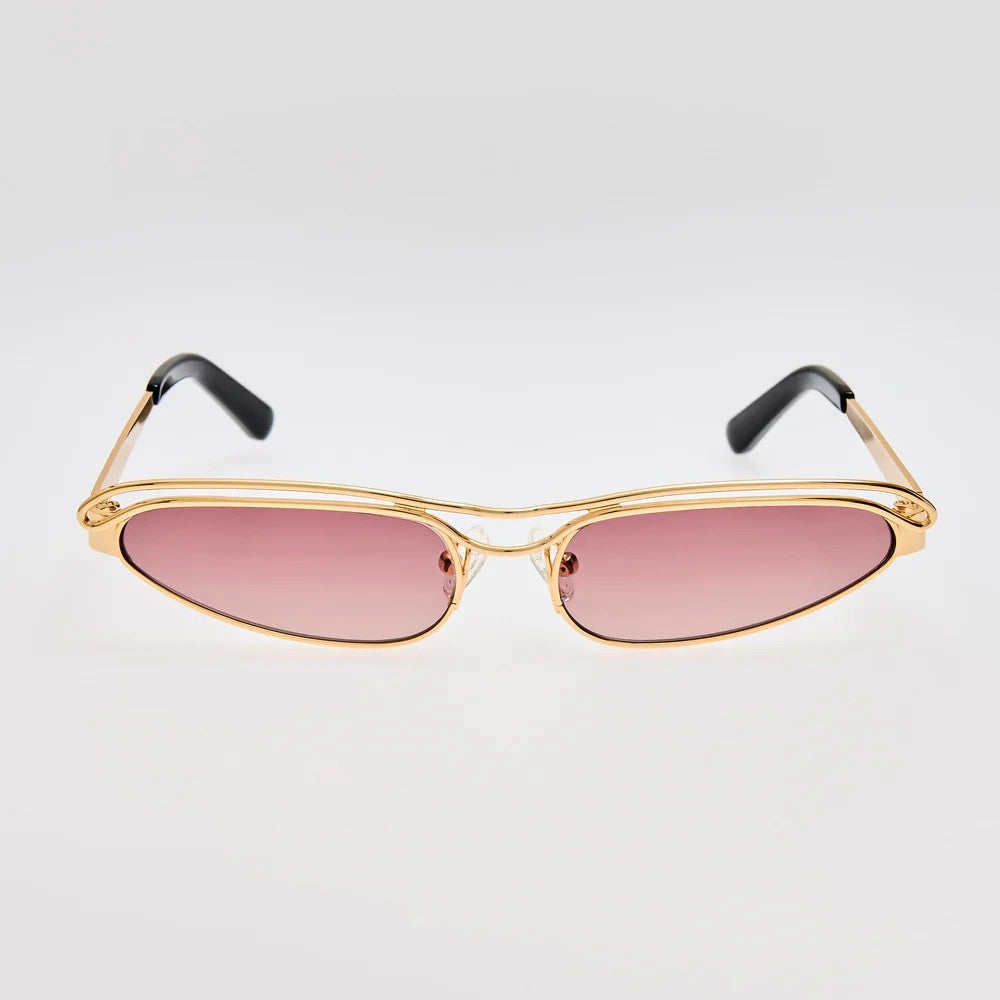 THE ATTICO x LINDA FARROW NORMA SUNGLASSES GOLD/PURPLE ATTICO73C5SUN 56-16-140mm — Certified Authentic | San Diego Jewelry Bu