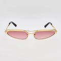 THE ATTICO x LINDA FARROW NORMA SUNGLASSES GOLD/PURPLE ATTICO73C5SUN 56-16-140mm — Certified Authentic | San Diego Jewelry Bu