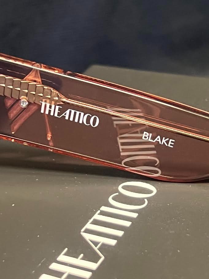 The Attico x Linda Farrow Blake Sunglasses Peach ATTICO45C6SUN 56-19-140mm (view 8)