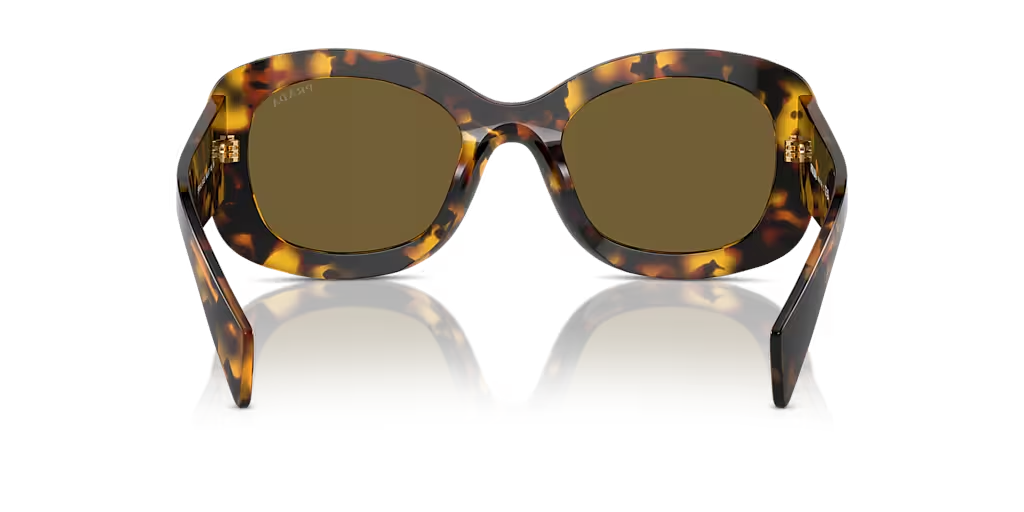 PRADA HONEY TORTOISE FRAME DARK BROWN LENS PR A13S 145MM/ 54-23MM SUNGLASSES — view 4
