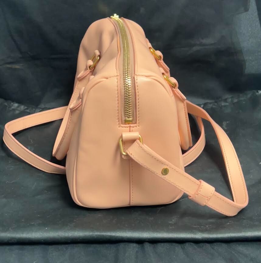 Saint Laurent Classic Baby Duffle Bag Pink Leather W Detachable Crossbody Strap (view 3)