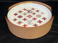 Louis Vuitton Monogram Floral Set OF 4 Small White Plates/gold Trim and Holder (view 1)