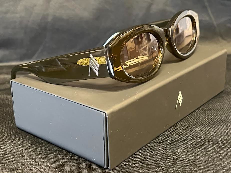 The Attico x Linda Farrow Berta Sunglasses Olive ATTICO38C12SUN 140mm 54-22 (view 5)