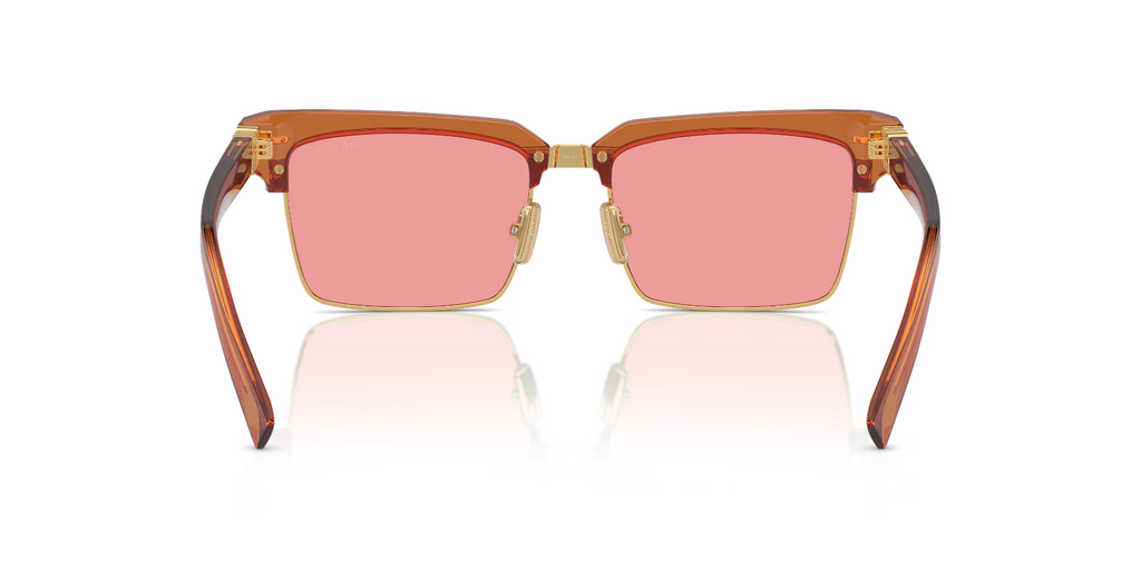 miu miu sunglasses MU 10ZS 15T1D0 54-17 Caramel Transparent Pink (view 4)