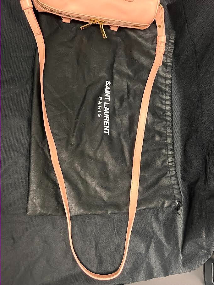 Saint Laurent Classic Baby Duffle Bag Pink Leather W Detachable Crossbody Strap (view 11)