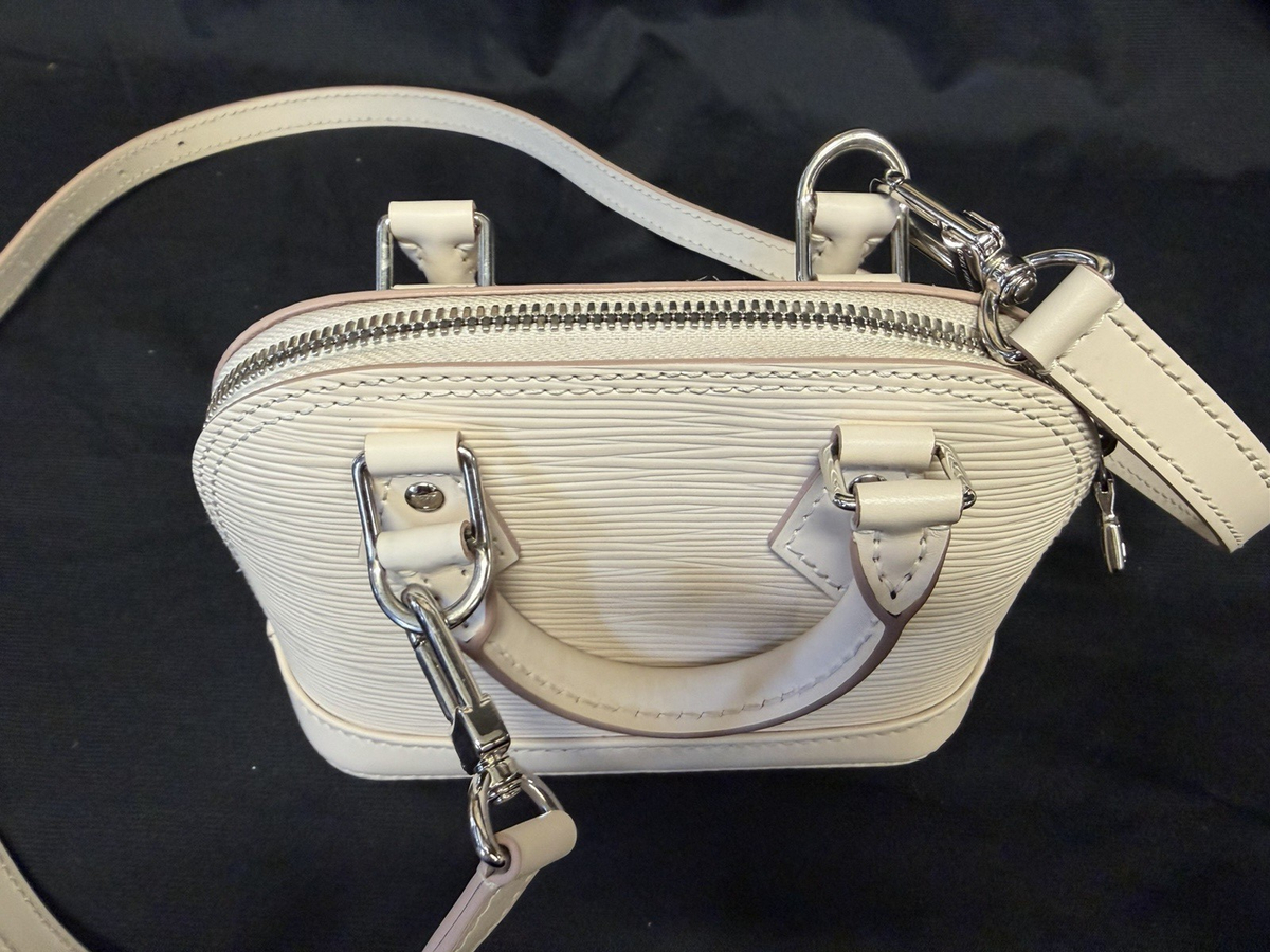 Louis Vuitton Nano Alma Epi Leather Quartz (Cream/Beige) Crossbody Handbag (view 7)