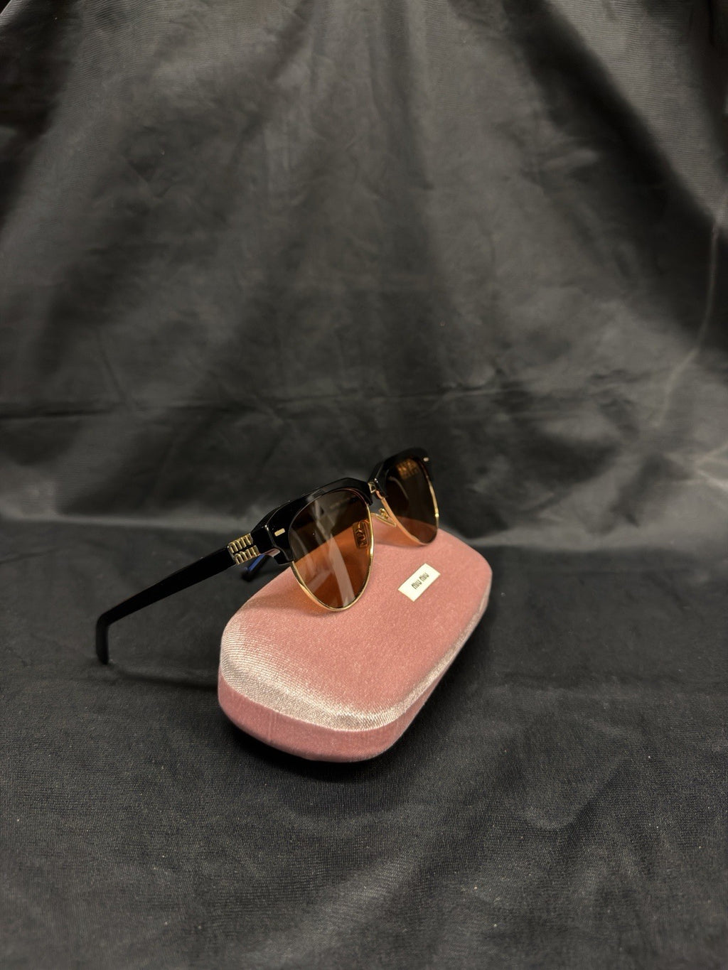 Miu Miu Sunglasses Mu 09zs Black Brown 1AB2Z1 57-16 (view 7)