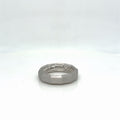 David Yurman Faceted Band Ring Brushed 18k White Gold 6 mm Size 8 — Certified Authentic | San Diego Jewelry Buyers