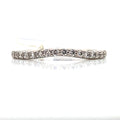 0.25tcw 14k White Gold A. Jaffe Diamond Wedding Band Ring Size 7 (view 1)