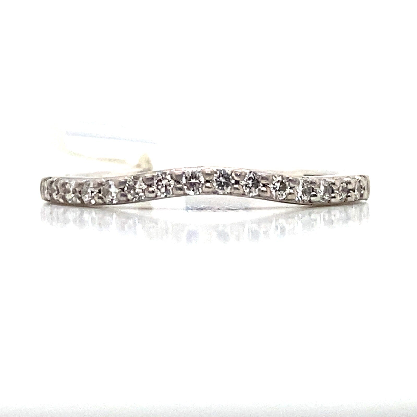 A.Jaffe 0.25tcw 14k White Gold A. Jaffe Diamond Wedding Band Ring Size 7 — Certified Authentic | San Diego Jewelry Buyers