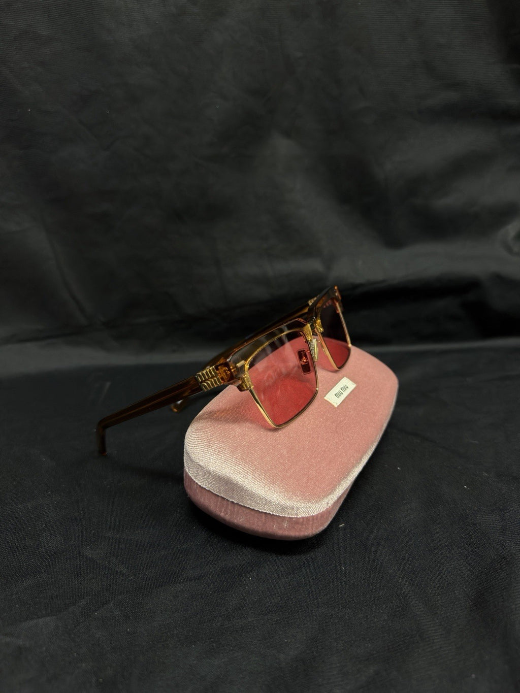 miu miu sunglasses MU 10ZS 15T1D0 54-17 Caramel Transparent Pink (view 7)