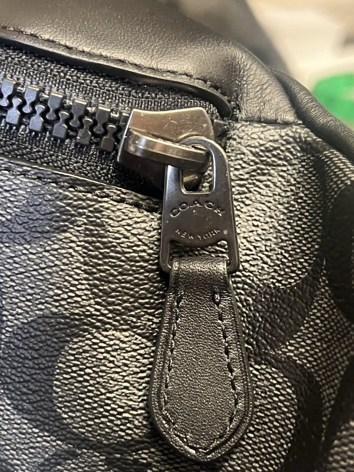 Coach Track Belt Bag C3765 Charcoal/grey/black Waist Bag Fanny Pack (view 11)