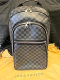 Louis Vuitton Damier Graphite Canvas Backpack Five Interior Pockets Black/silver (view 1)
