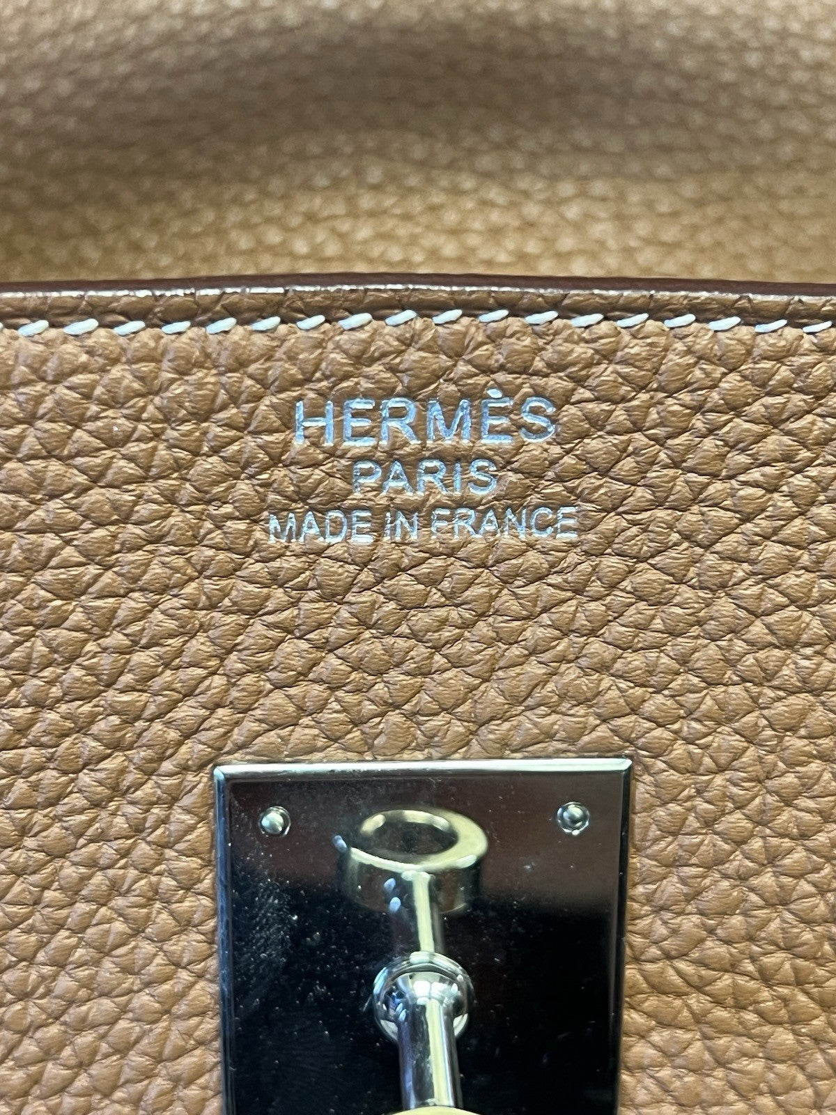 Hermes 2017 Birkin 35 Gold Togo Leather Palladium Hardware Top Handle Bag (view 15)
