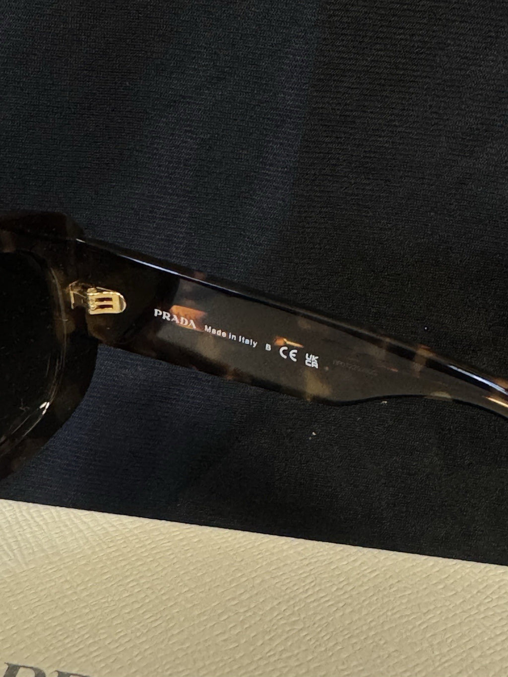 PRADA HONEY TORTOISE FRAME DARK BROWN LENS PR A13S 145MM/ 54-23MM SUNGLASSES — view 11