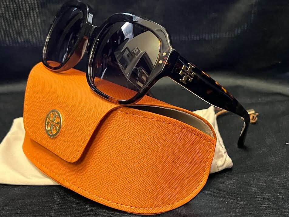 Tory Burch Sunglasses TY 7143U 172813 Dark Tortoise Frame Brown Gradient Lens — view 6