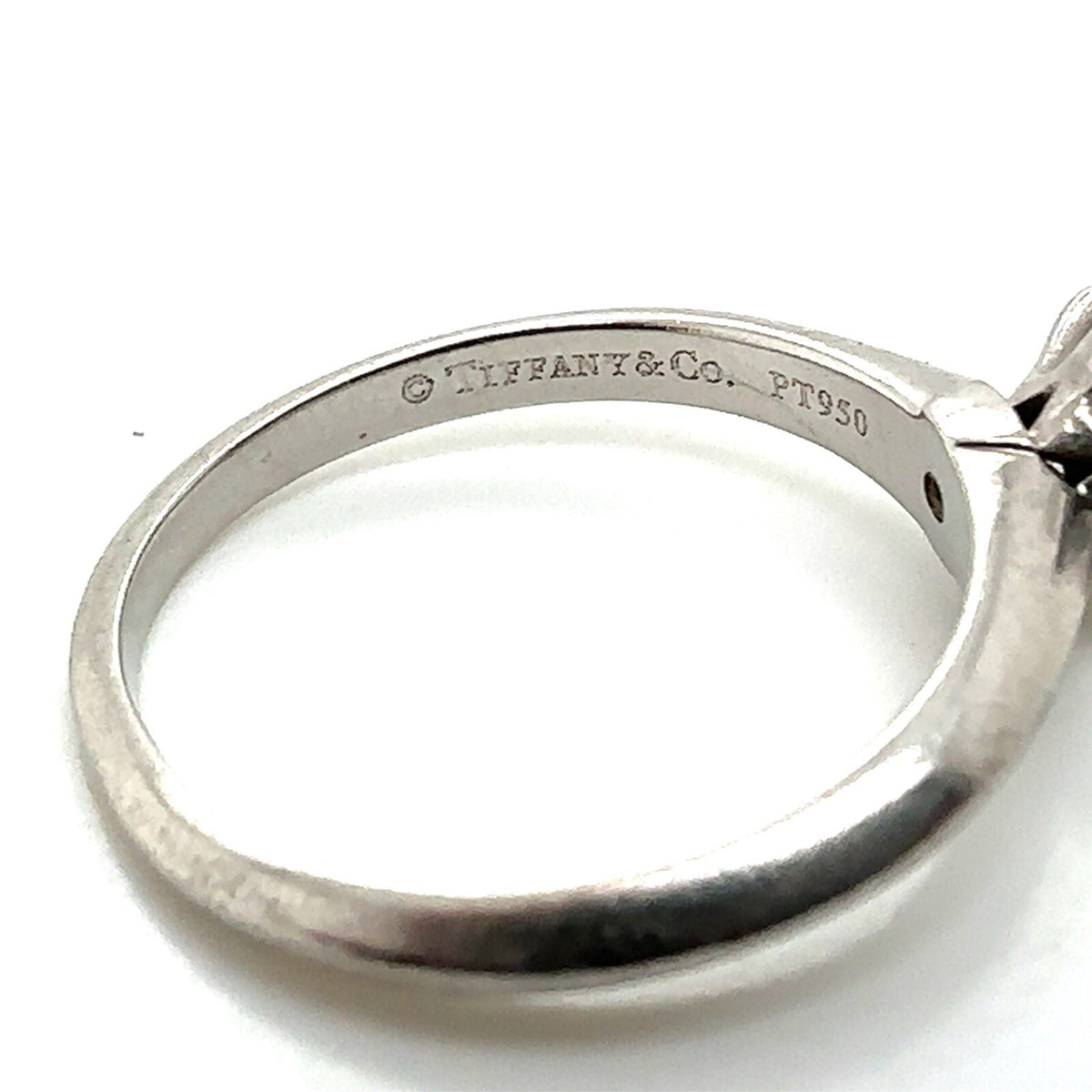 0.77ct Tiffany & Co. Round Brilliant Diamond Solitaire Engagement Ring Platinum (view 5)