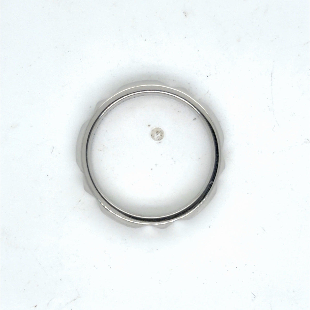 Tiffany & Co. Tiffany True 4 mm Beveled Band Platinum PT 950 Size 8 (view 8)