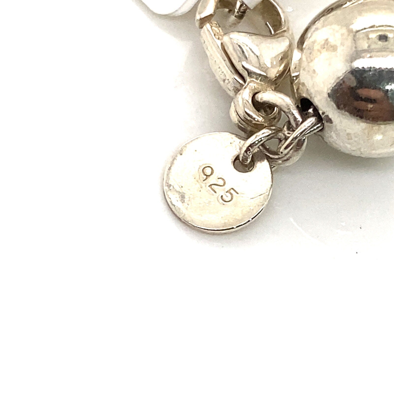 Tiffany & Co. Sterling Silver 10mm Bead Ball Bracelet 7.5" — view 2