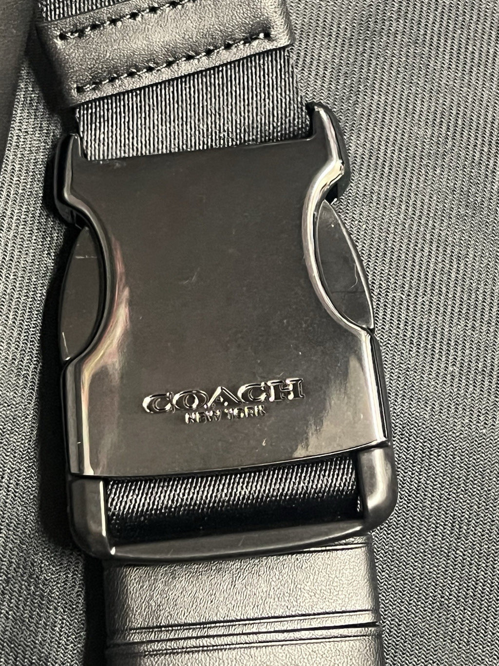 Coach Track Belt Bag C3765 Charcoal/grey/black Waist Bag Fanny Pack (view 12)