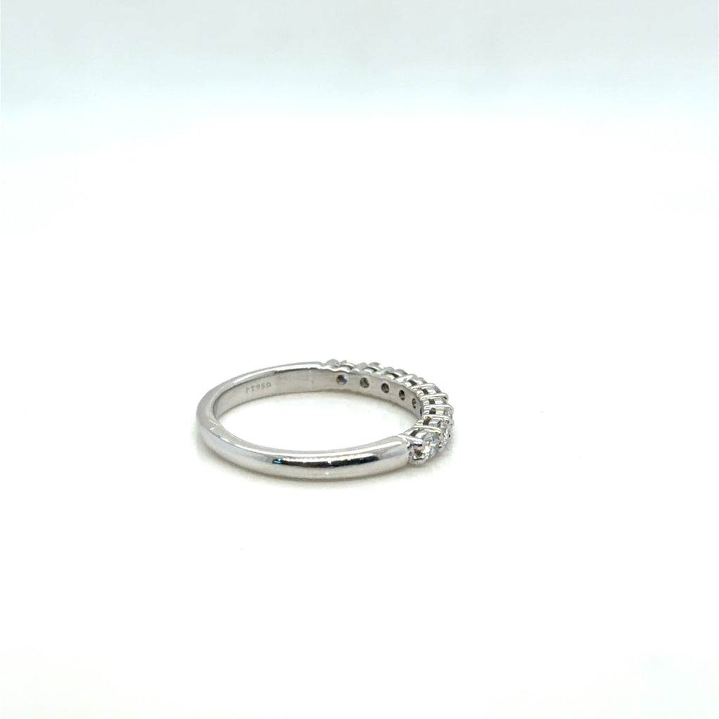 Tiffany & Co. Forever Platinum Diamond Half Band Ring 0.27 ctw Size 4.5 (view 6)
