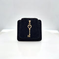 10K Yellow Gold Heart Key Pendant, Pre-Owned Fine Charm, 0.87g (view 3)