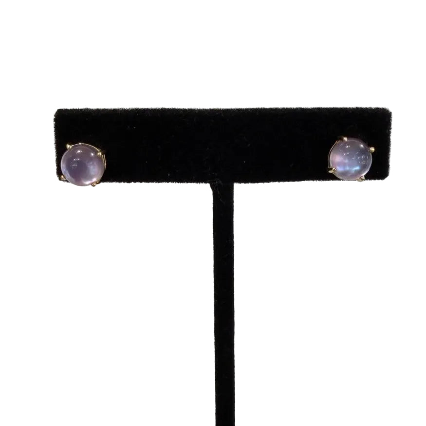 Roberto Coin 18K Yellow Gold Amethyst & Mother of Pearl Stud Earrings (view 5)