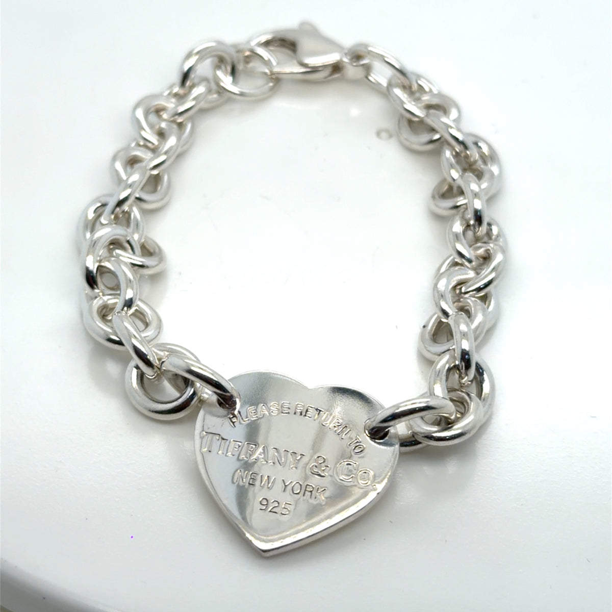 Tiffany & Co. Return to Tiffany Heart Tag Sterling Silver Bracelet 7 in (view 1)
