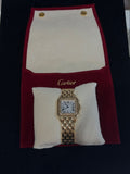Cartier Panthere 18k Yellow Gold Diamond Bezel Ladies Watch 2021