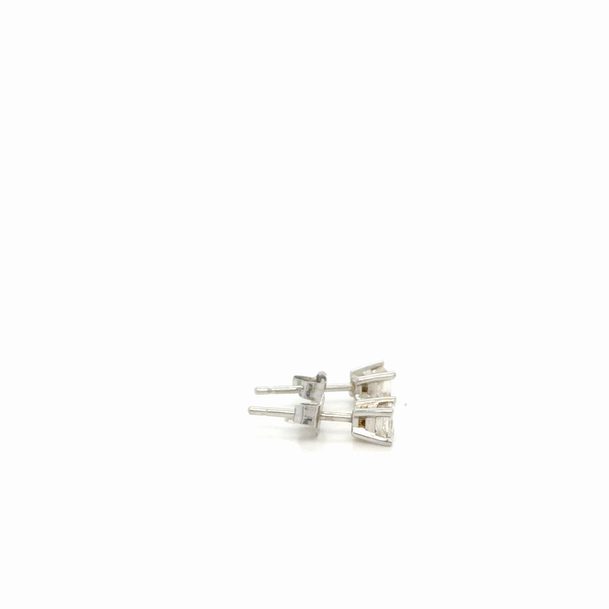 Diamond Princess Stud Earrings 0.45 ctw Platinum 950 Four-Prong (view 4)