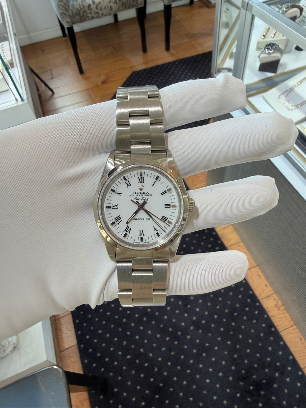 Rolex Air King Stainless Steel 34mm Automatic Watch Ref. 14000 (view 9)