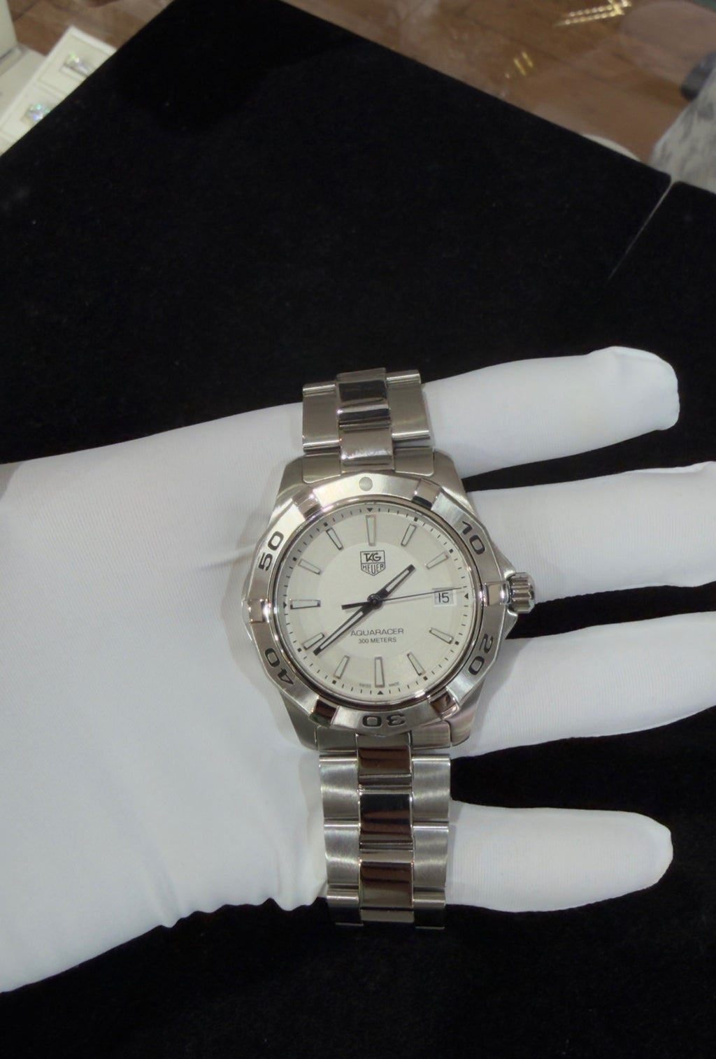 TAG Heuer Aquaracer Quartz 40mm Stainless Steel Men's Watch (view 9)