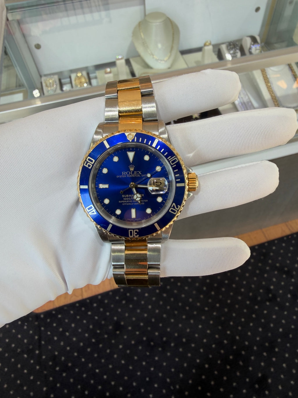 Rolex Submariner 16613T Two-Tone Steel & Gold Blue Dial 40mm (view 2)