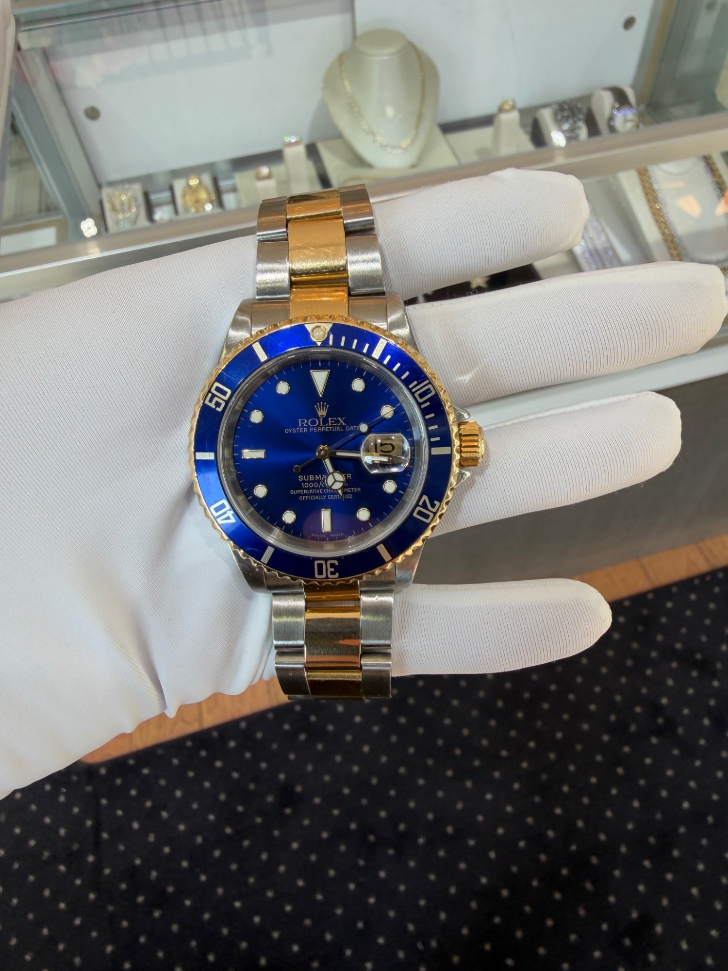 Rolex Submariner 16613T Two-Tone Steel & Gold Blue Dial 40mm (view 2)