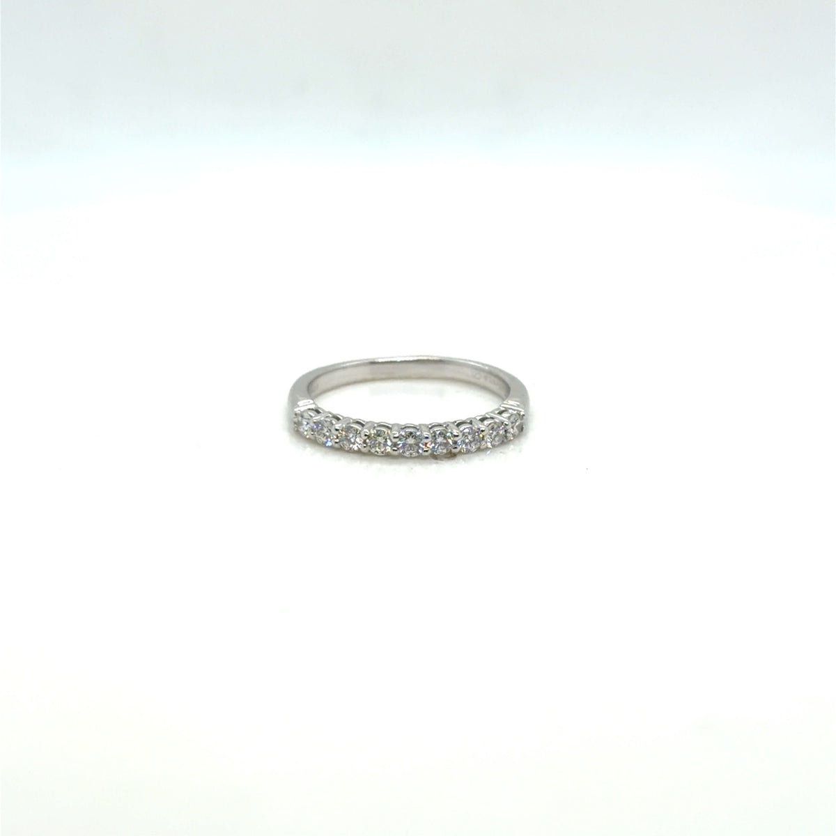 Tiffany & Co. Forever Platinum Diamond Half Band Ring 0.27 ctw Size 4.5 (view 4)
