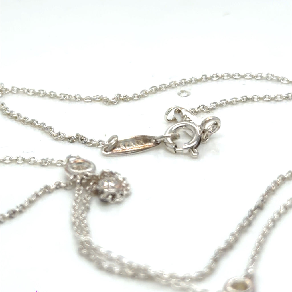 Tiffany & Co. Diamonds by the Yard Sprinkle Necklace Sterling Silver 32" (view 6)
