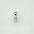 14K White Gold Natural Diamond Three-Stone Pendant 0.25 ctw G I1