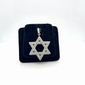14K White Gold Diamond Star of David Pendant 2.25 Ctw Natural Round (view 2)