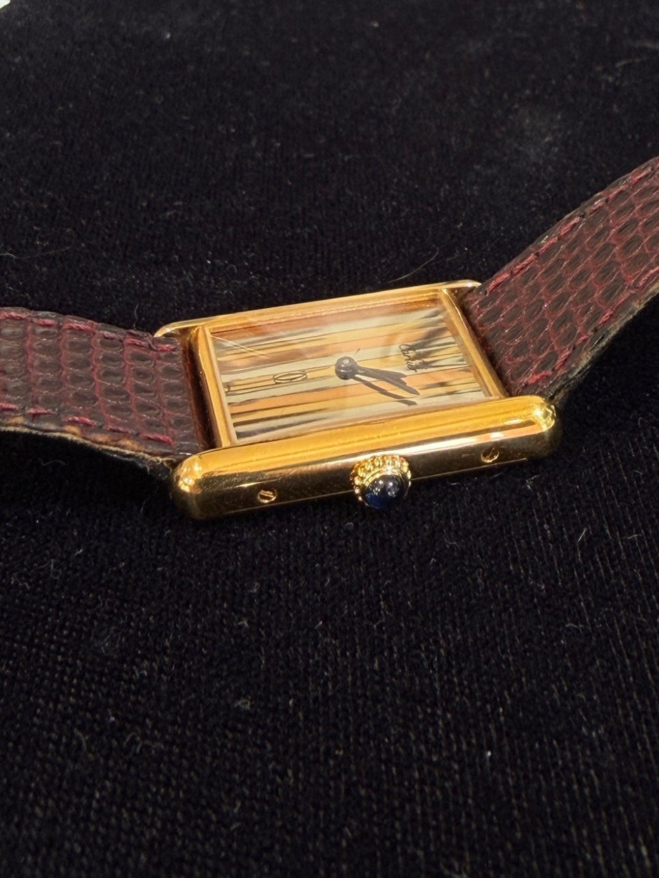 Cartier Must de Cartier Tank Silver Vermeil Trinity Dial Watch SV925 23mm (view 7)