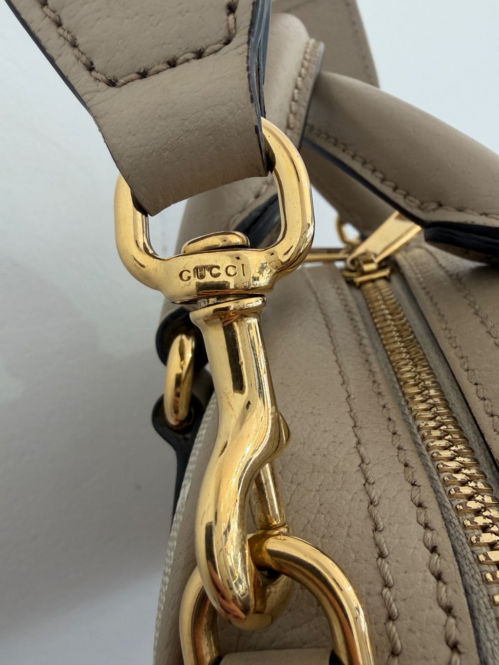 Gucci Ophidia Mini Bag GG Supreme Canvas Beige Web Crossbody (view 15)