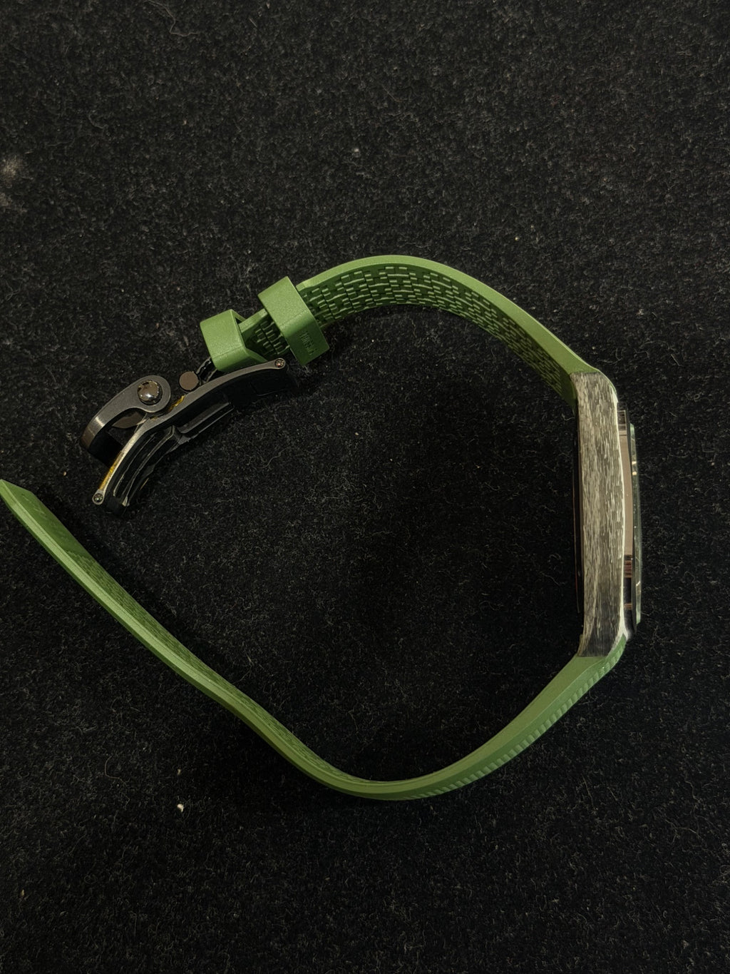 Hermès H08 Watch Steel Green Rubber Strap W402991WW00 39mm Auto (view 6)