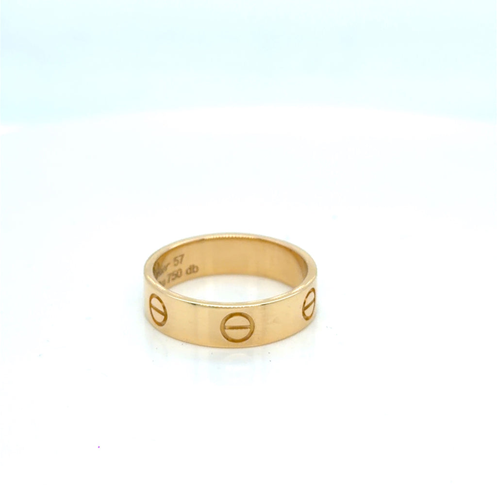 Cartier Love Ring 18K Yellow Gold Size 8 Classic Band (view 8)