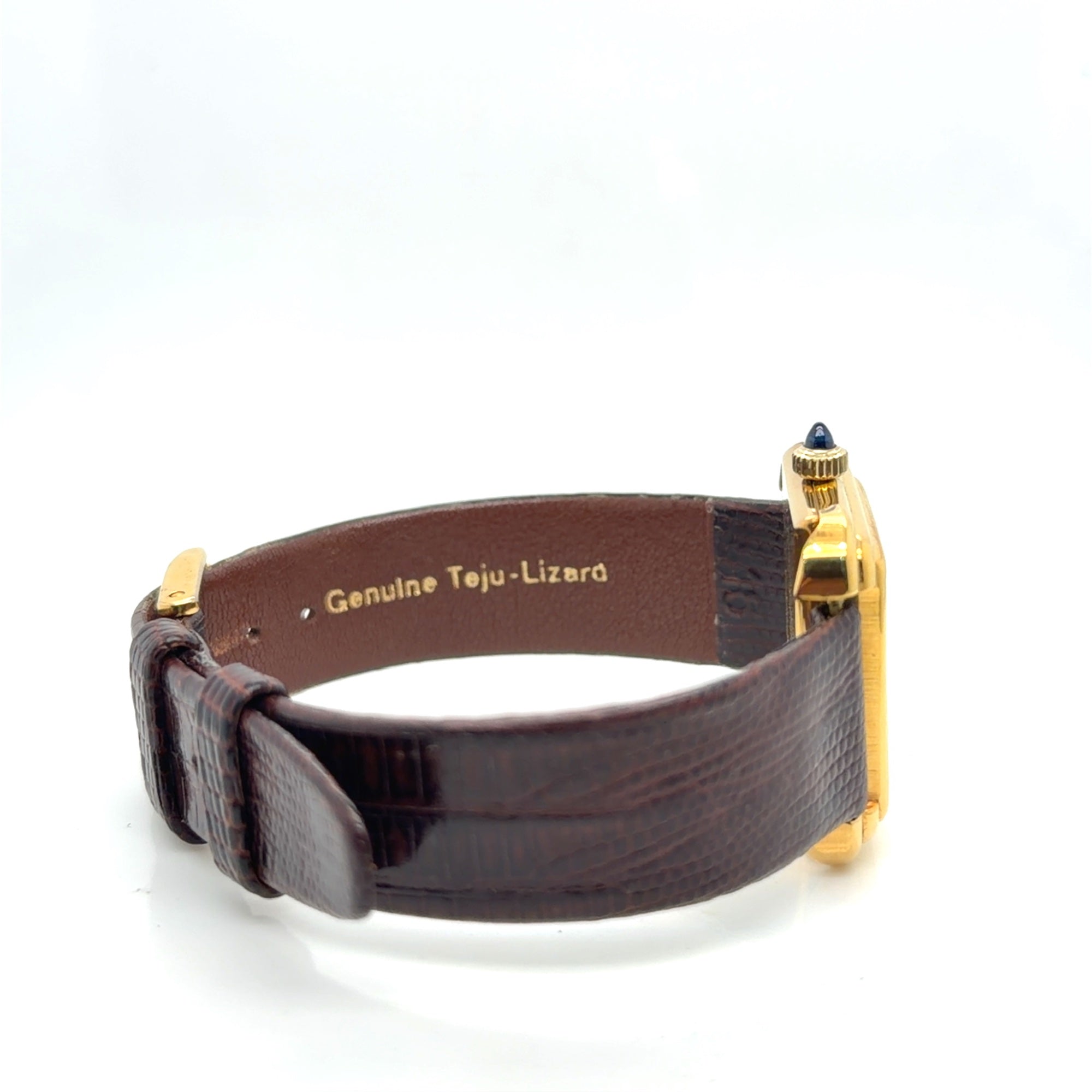 Cartier Tank Must Stepped Pre-Must Watch 18k Gold Plate Ref. 5512117 (view 3)