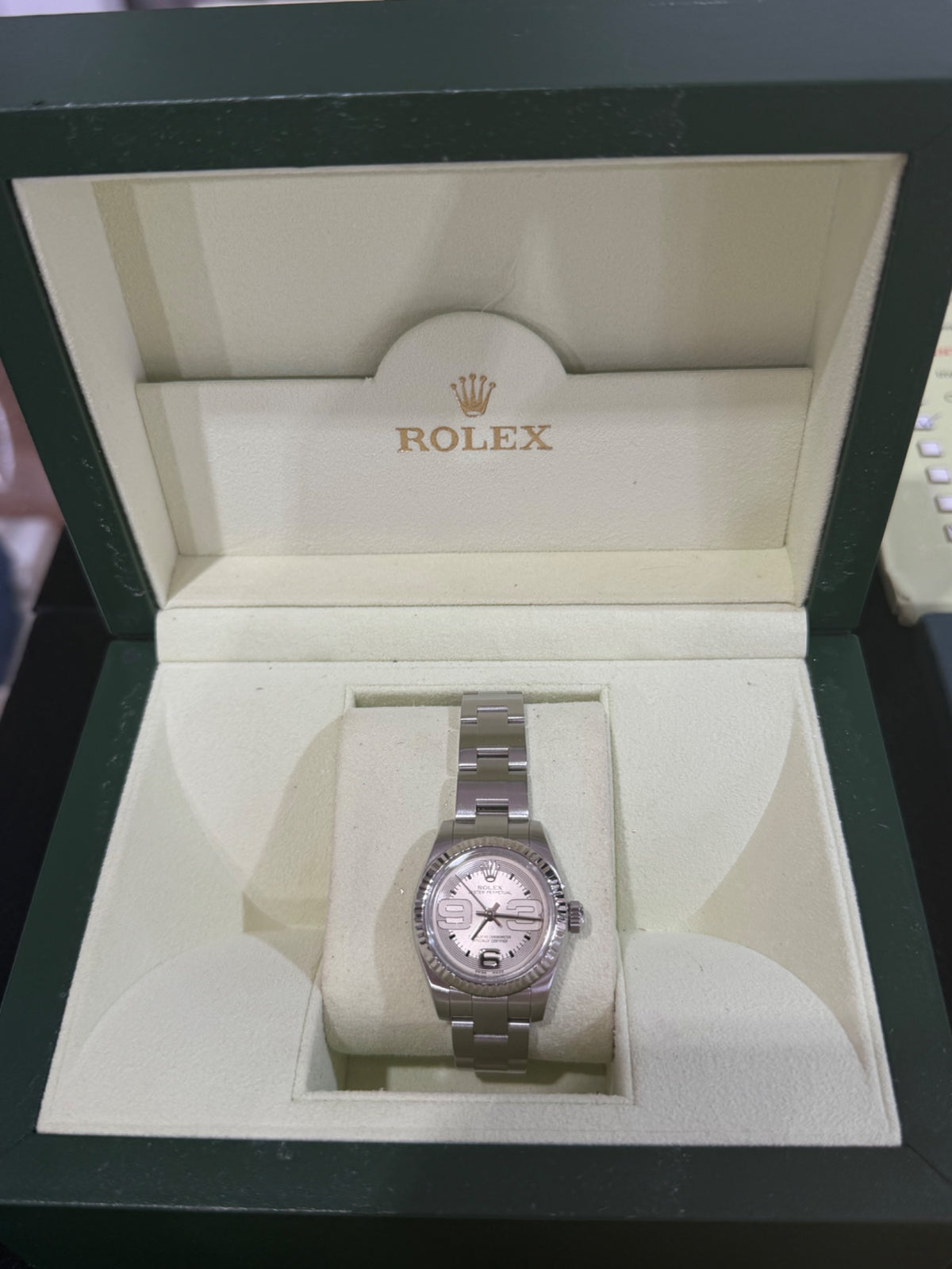 Rolex Oyster Perpetual 26 Ref 176234 Steel & White Gold Silver Dial (view 2)